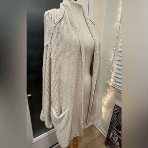 Free People Oversized Chunky Sweater Cardigan XS
